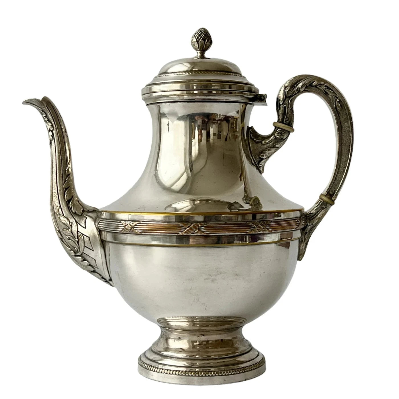 Antique Silver-Plated 5-Piece Tea & Coffee Set, French Regency Style (Circa 1910–1920s)