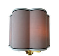 Vintage Velvet Lampshade: Curved Soft Matte Fabric, UNO Fitting