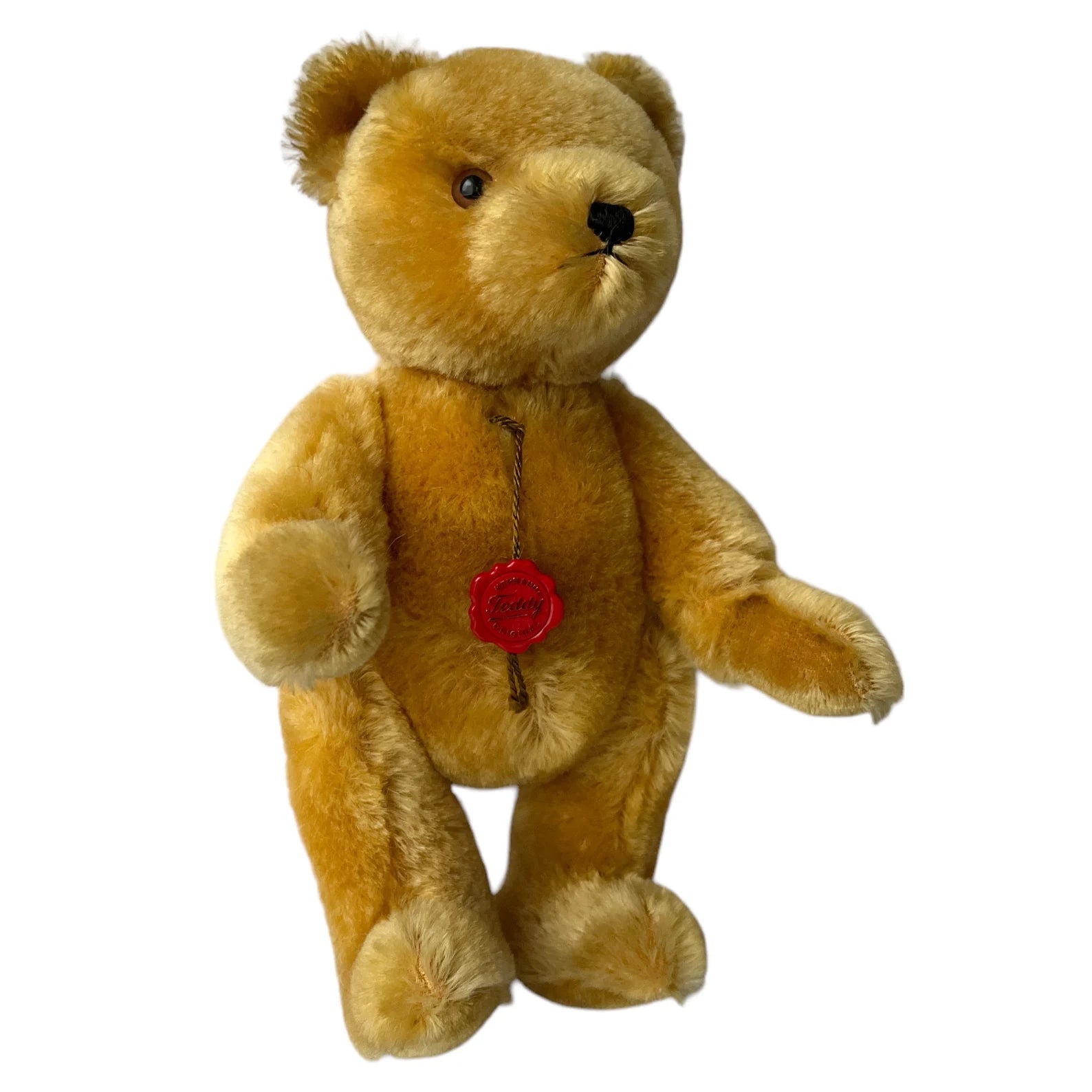 Vintage Mohair Hermann Teddy Bear – 1980s West Germany – Growler, Original Outfit & Tags