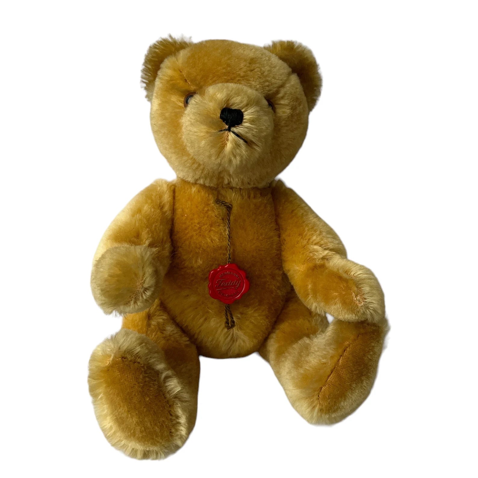 Vintage Mohair Hermann Teddy Bear – 1980s West Germany – Growler, Original Outfit & Tags