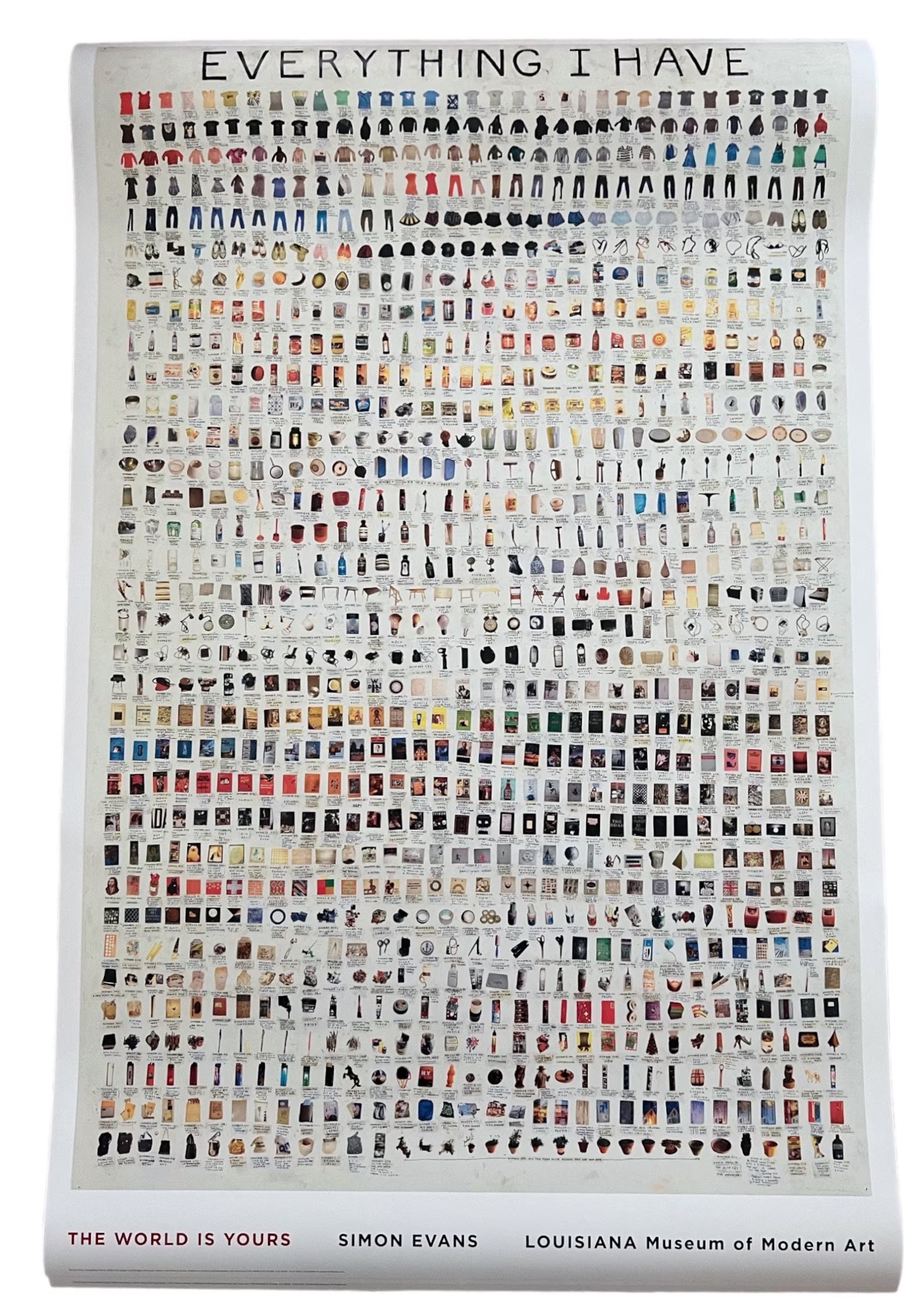 Simon Evans, Everything I Have, Original Exhibition Museum Poster