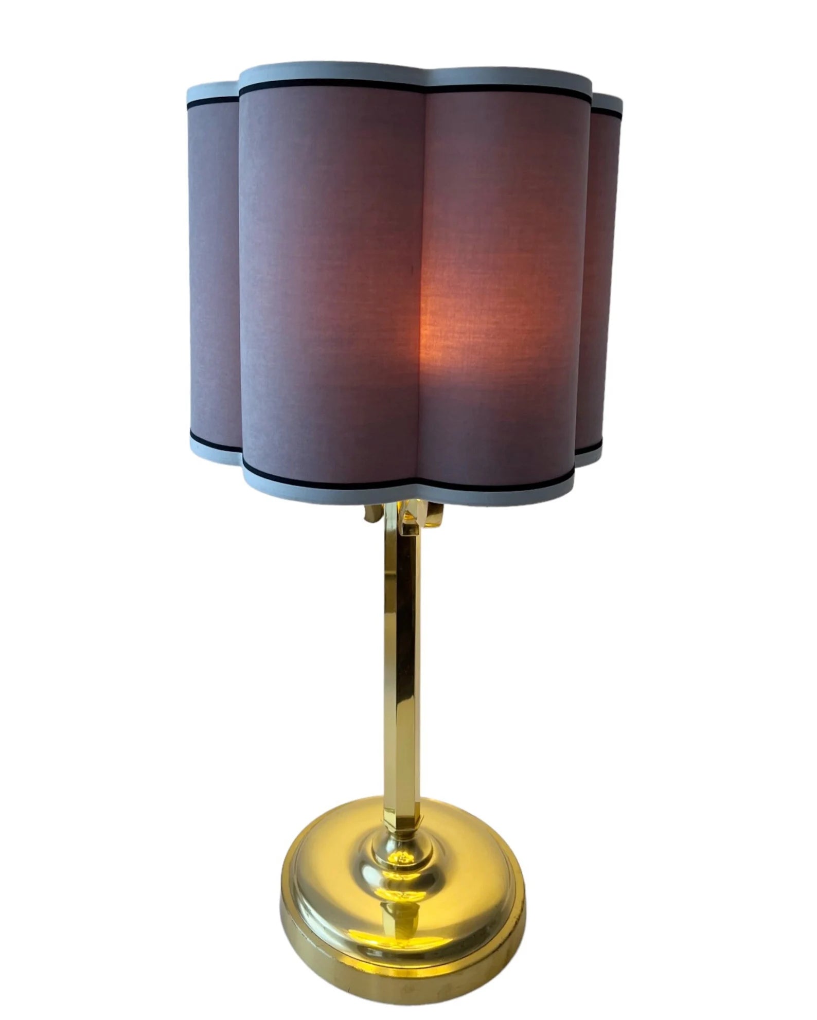 Vintage Velvet Lampshade: Curved Soft Matte Fabric, UNO Fitting