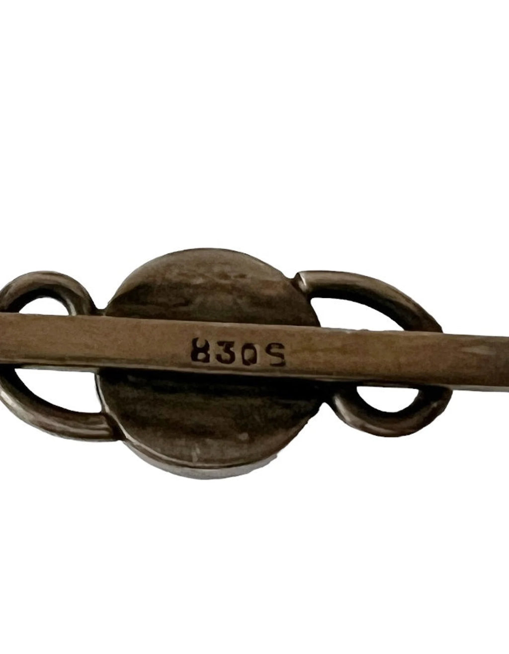 Vintage Art Nouveau  Amber Bar Brooch.