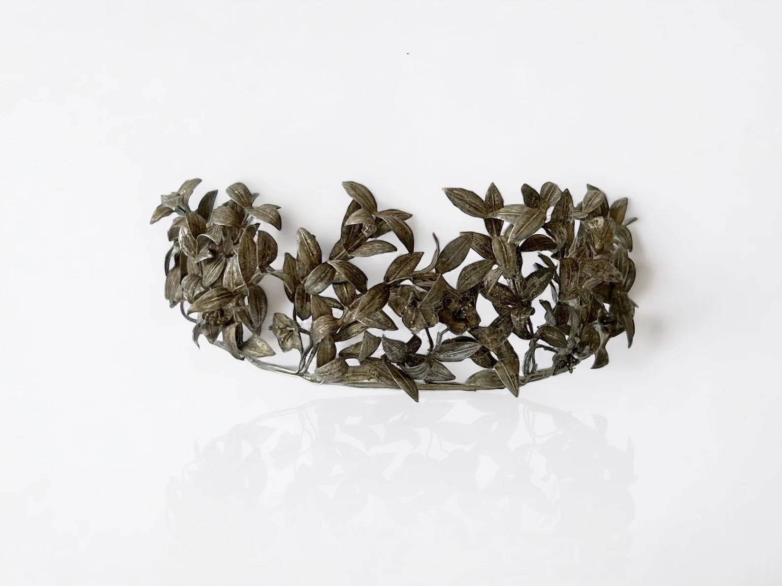 Antique Myrtle Leaf Bridal Crown - 1913 German Wedding Tiara