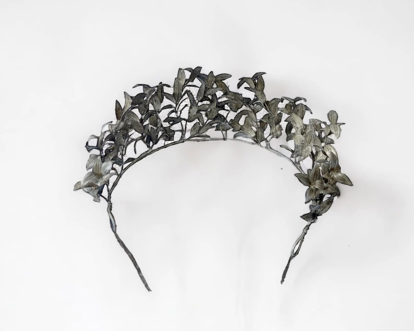 Antique Myrtle Leaf Bridal Crown - 1913 German Wedding Tiara