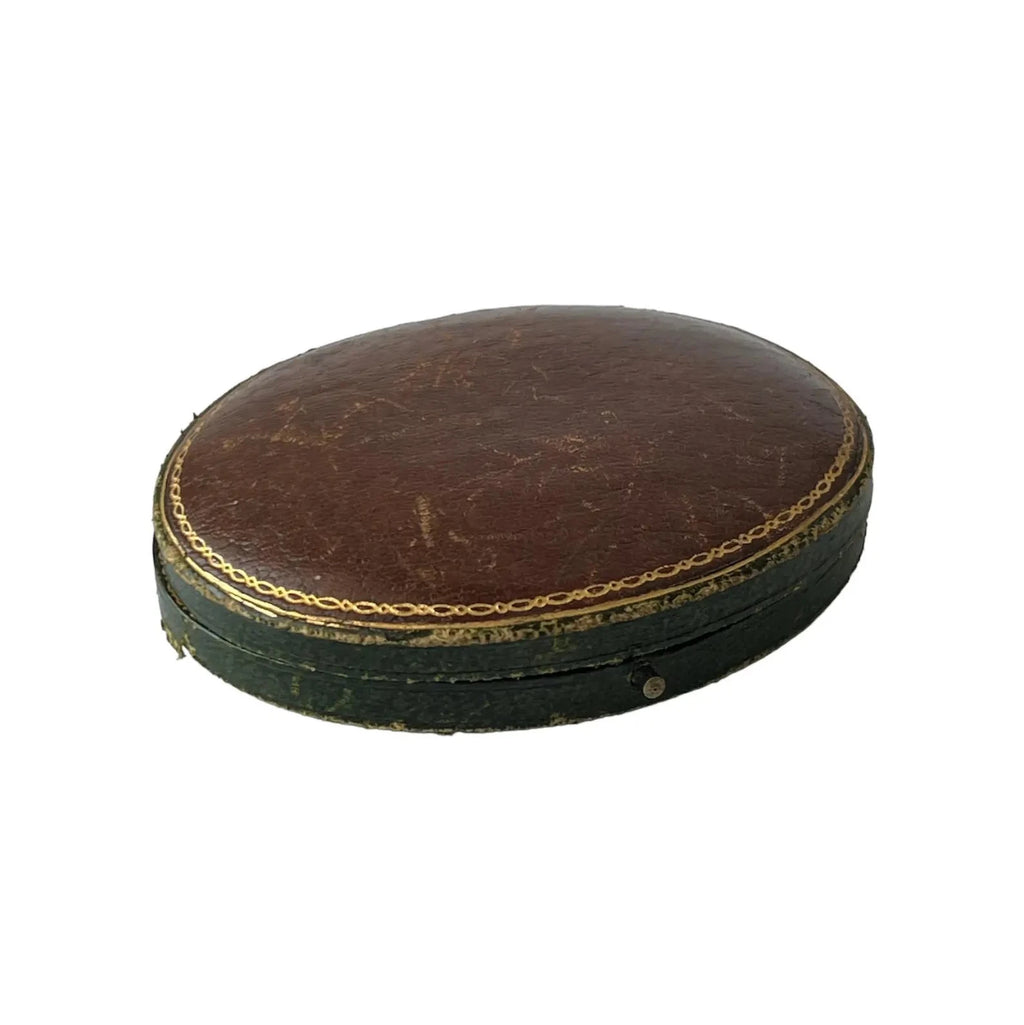 Antique Leather Jewelry Box by J.C. Vickery, Regent Street, London, Late 19th Century