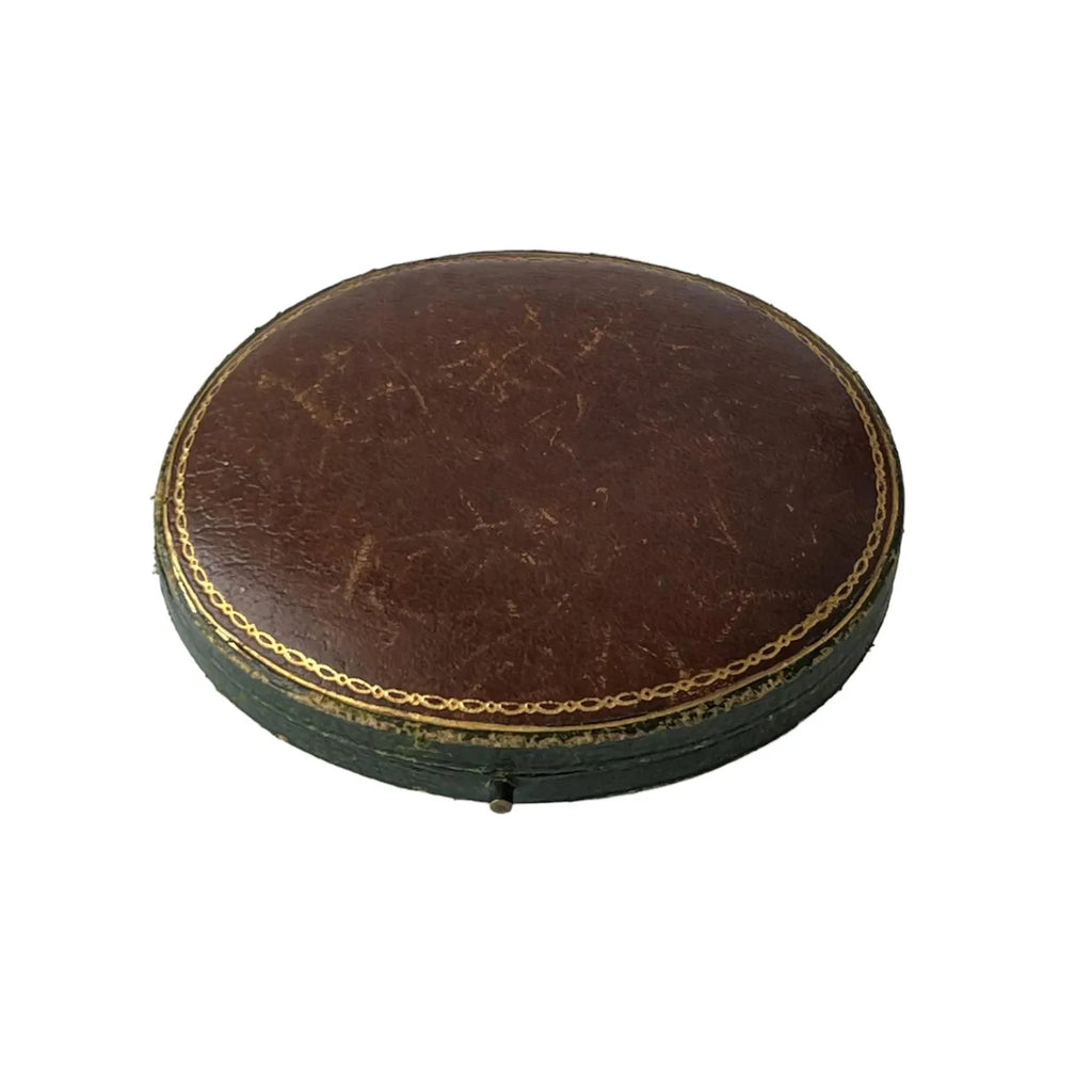 Antique Leather Jewelry Box by J.C. Vickery, Regent Street, London, Late 19th Century