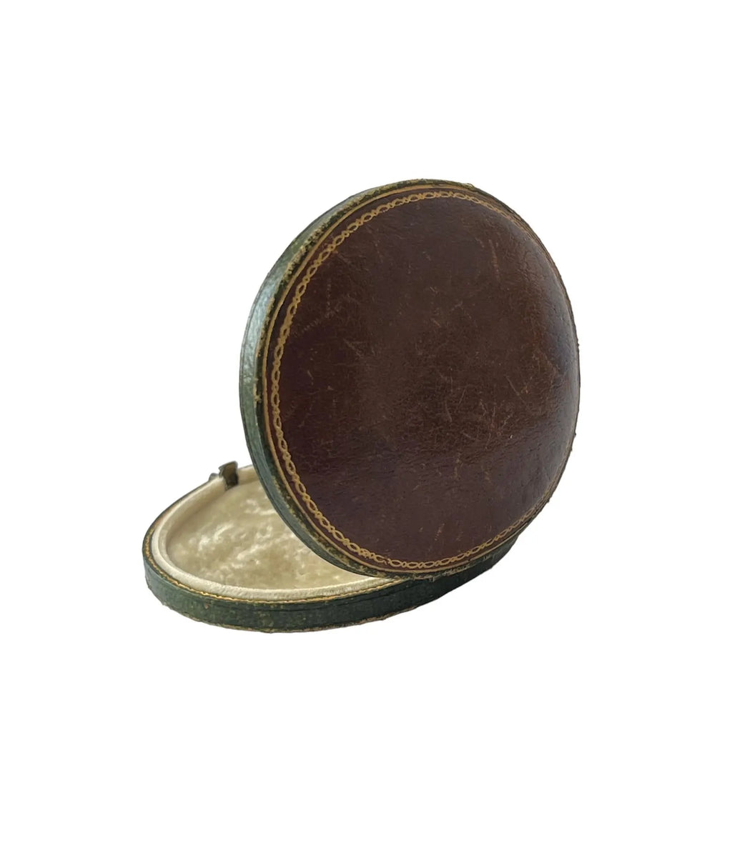 Antique Leather Jewelry Box by J.C. Vickery, Regent Street, London, Late 19th Century