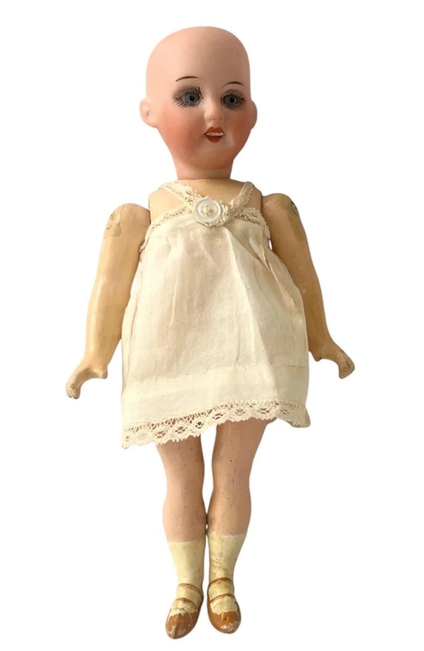 Antique German Mignonette Doll. Kestner or Armand Marseille. 18 cm (7 in) Circa 1890-1900s.