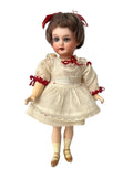 Antique German Mignonette Doll. Kestner or Armand Marseille. 18 cm (7 in) Circa 1890-1900s.