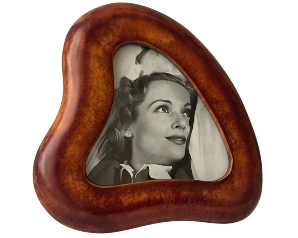 Vintage Elsa Peretti Tiffany & Co Sculptural Leather Photo Frame