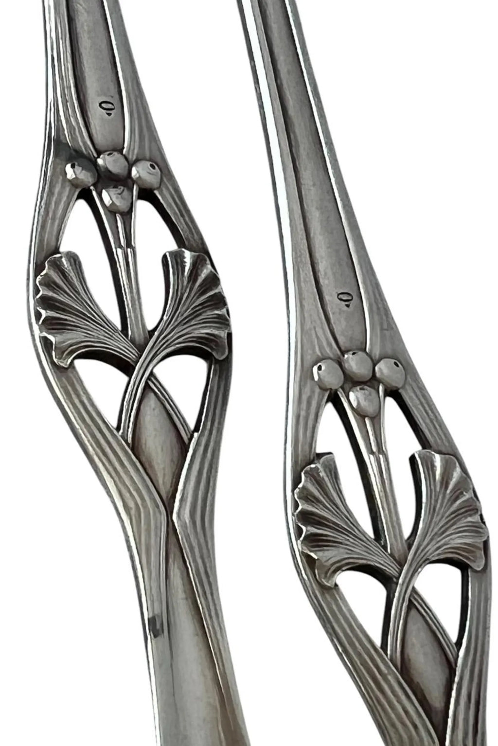 Antique WMF Silver Plated Lobster Picks Pair, Art Nouveau Jugendstil Seafood Forks c1900