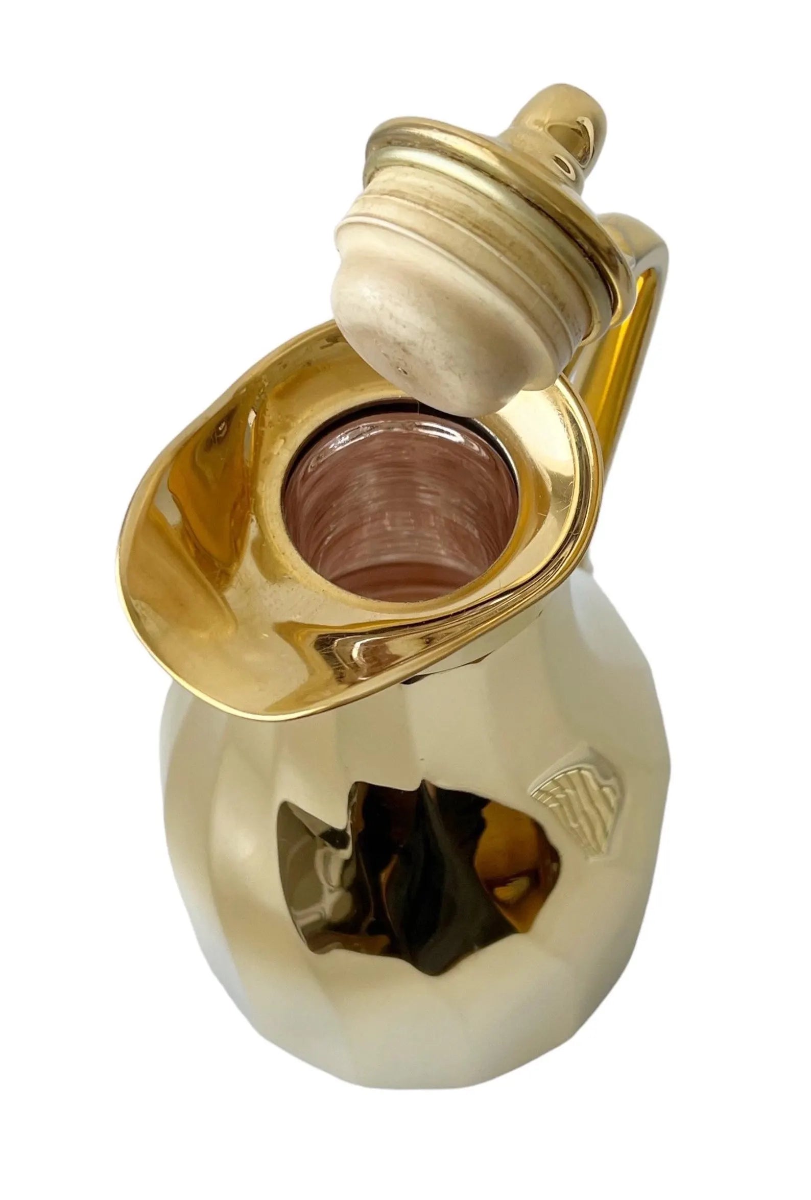 Vintage ALFI Karat Gold-Plated Vacuum Carafe, 1L West German Thermal Coffee Jug