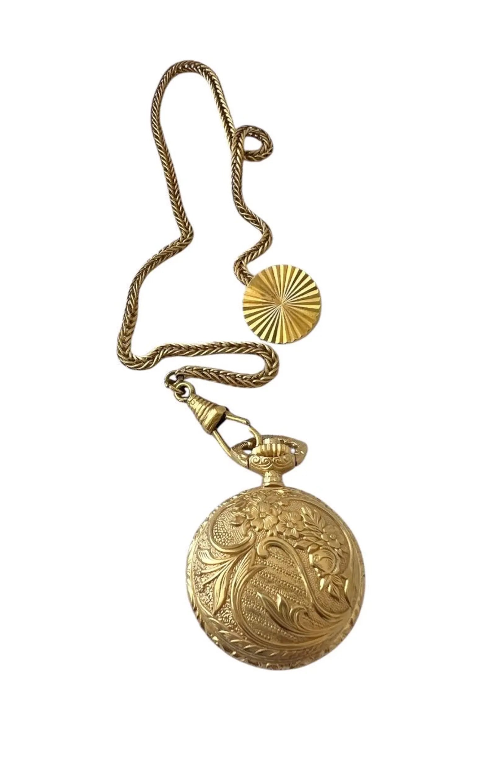 Vintage Gold-Plated Small Pocket Watch - ANKER 55 - 17 Rubis