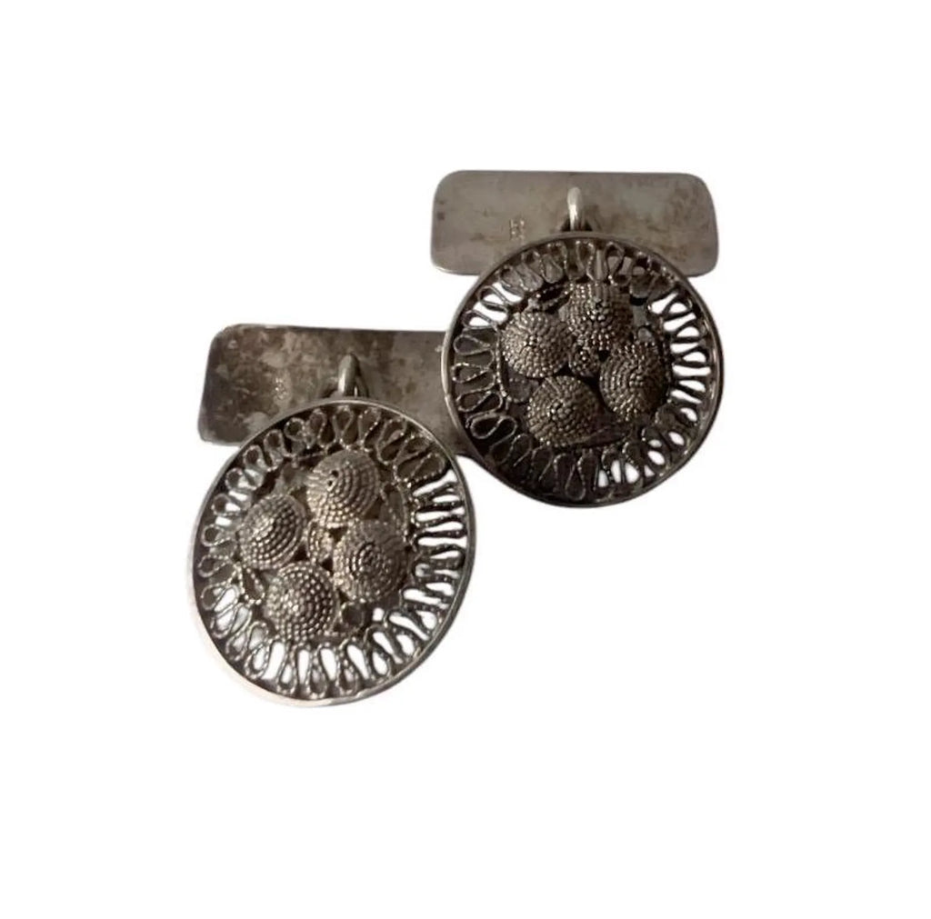 Vintage 835 Silver Dutch Zeeuwse Knoop Cufflinks.