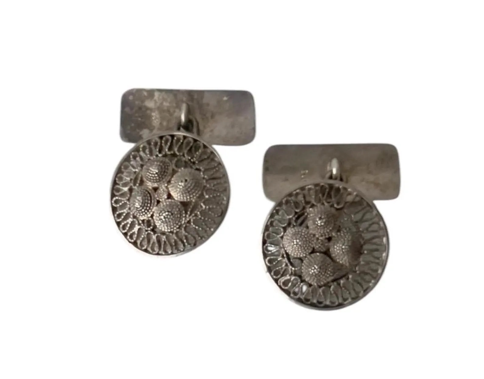 Vintage 835 Silver Dutch Zeeuwse Knoop Cufflinks.