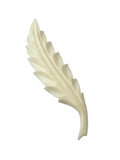 Vintage Carved Bone Leaf Brooch