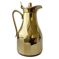 Vintage ALFI Karat Gold-Plated Vacuum Carafe, 1L West German Thermal Coffee Jug