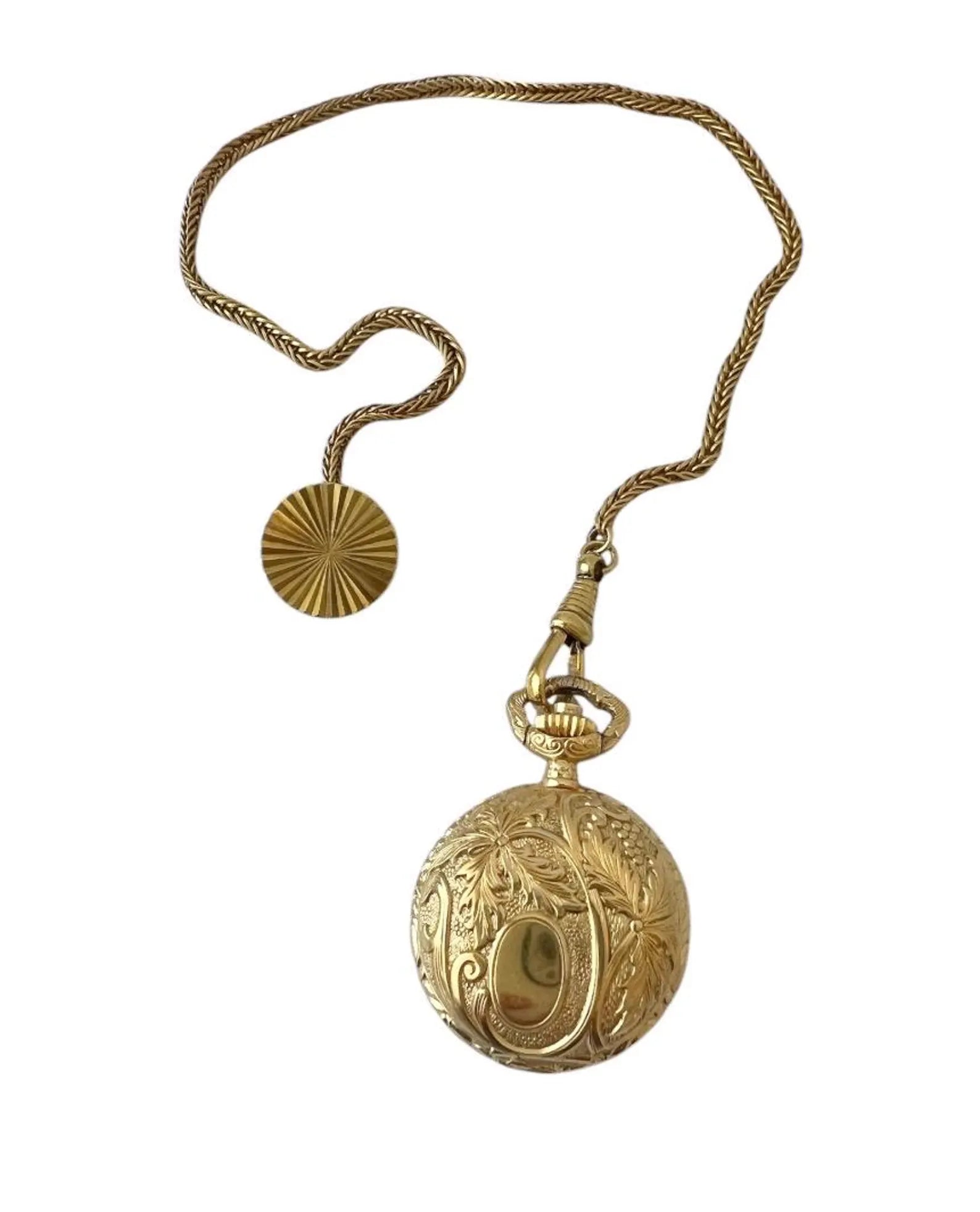 Vintage Gold-Plated Small Pocket Watch - ANKER 55 - 17 Rubis