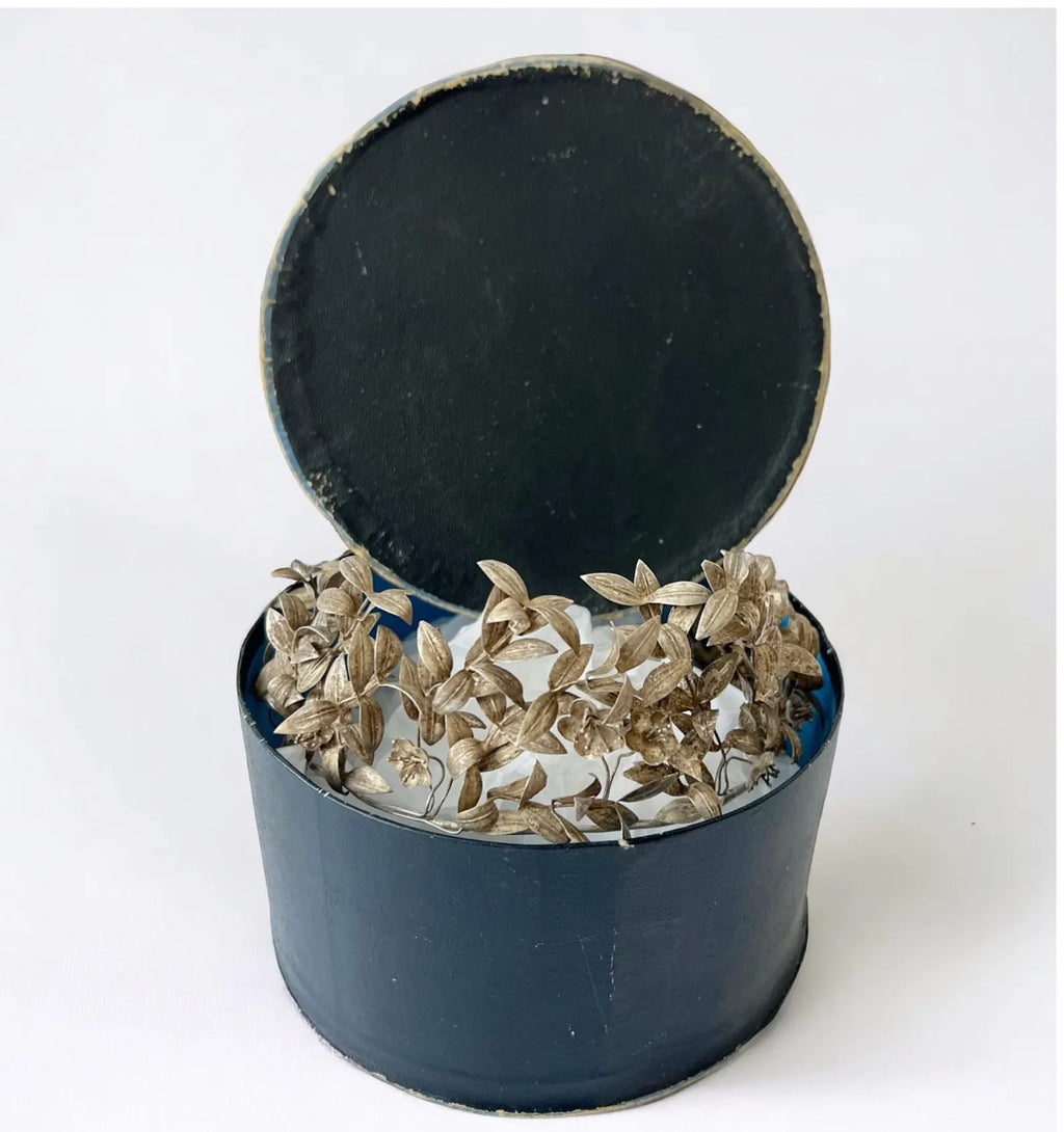 Antique Myrtle Leaf Bridal Crown - 1913 German Wedding Tiara