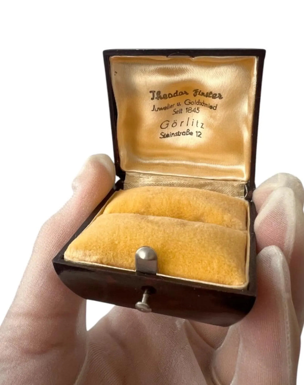 Vintage Bakelite Ring Jewellery Box in Art Deco Style