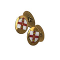 Vintage Enamel Heraldic Shield Cufflinks.