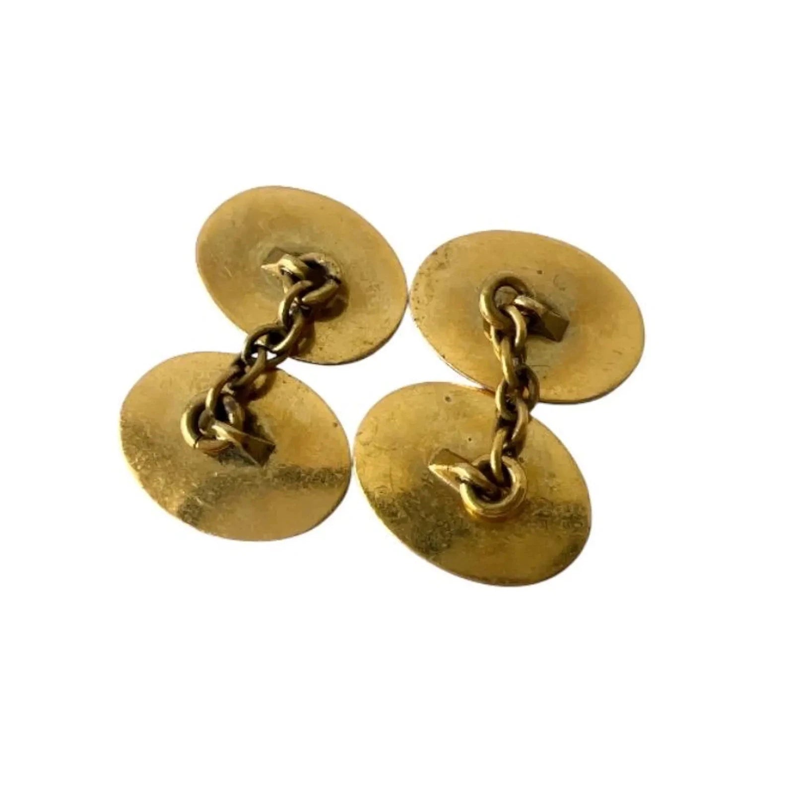 Vintage Enamel Heraldic Shield Cufflinks.