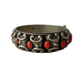 Vintage Italian Alpacca Hinged Bangle.