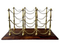 Mid Century Brass Wine Rack in Hollywood Regency Style.
