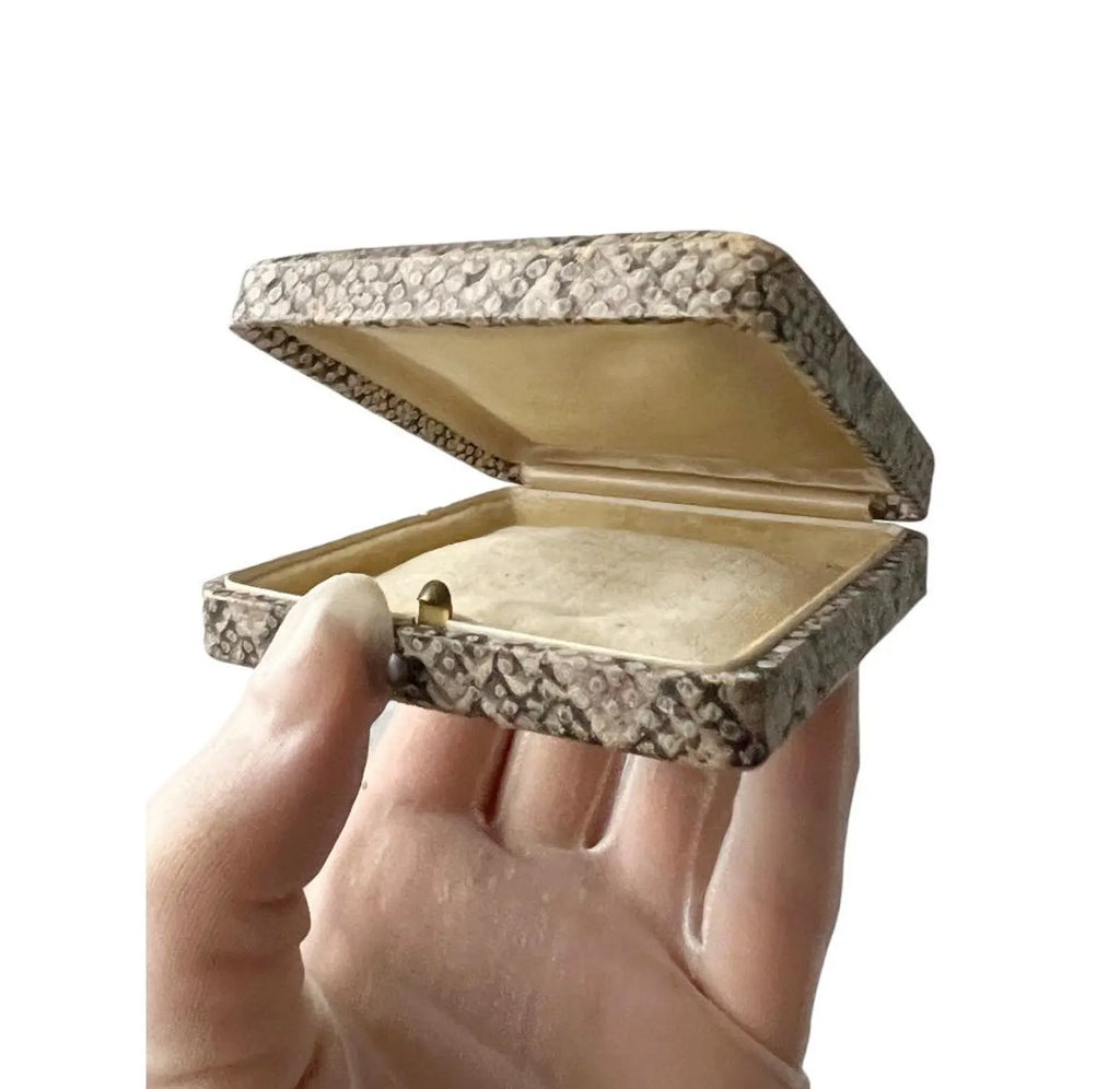 Vintage Snakeskin Style Jewellery Presentation Box, Display Case for Bracelet, Chain, Earrings or Watch