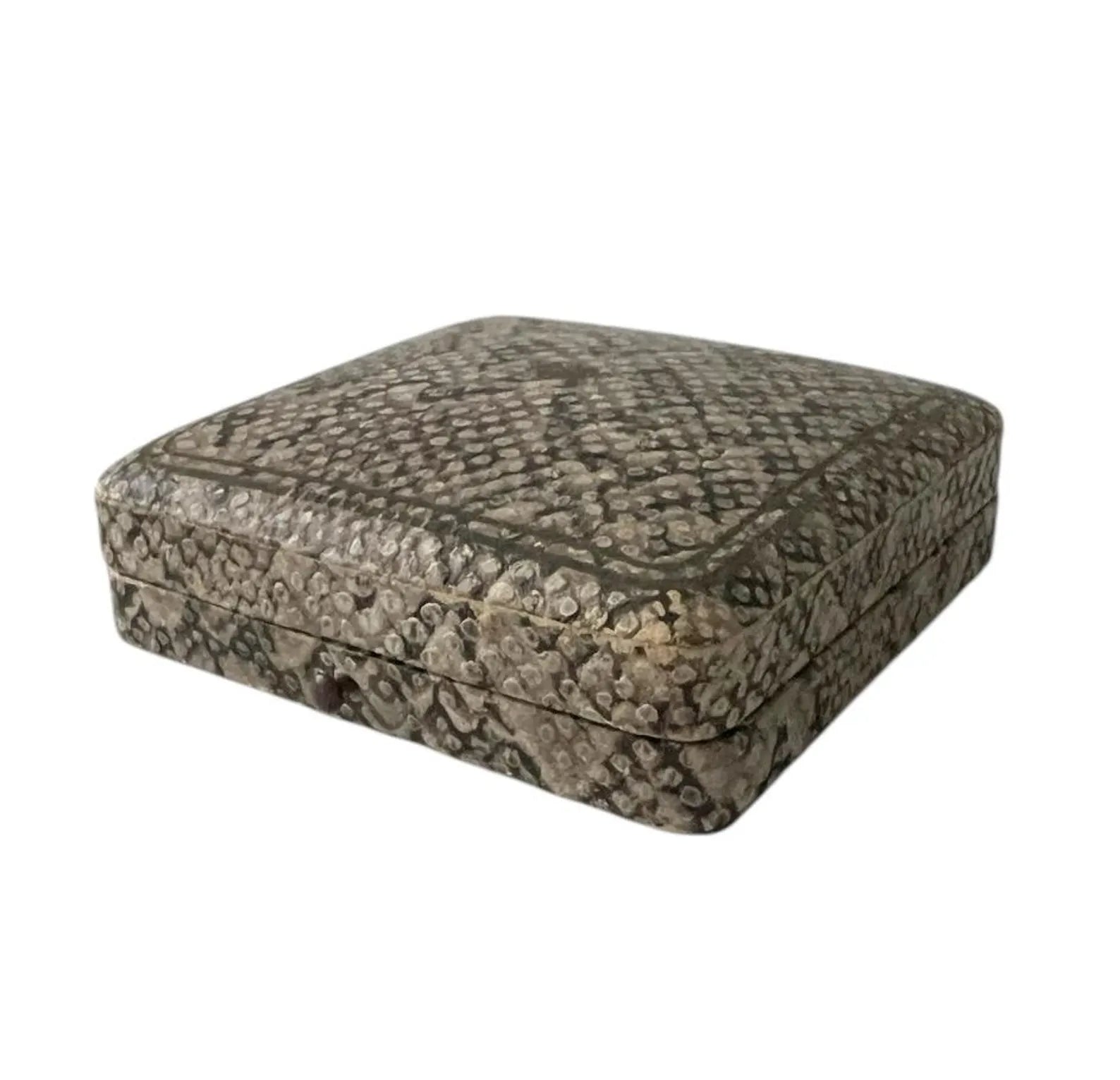 Vintage Snakeskin Style Jewellery Presentation Box, Display Case for Bracelet, Chain, Earrings or Watch