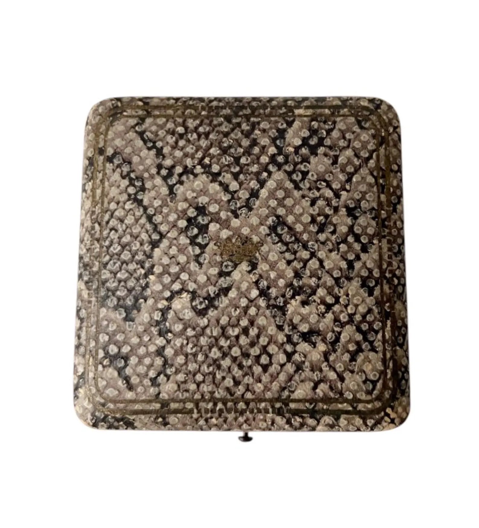 Vintage Snakeskin Style Jewellery Presentation Box, Display Case for Bracelet, Chain, Earrings or Watch