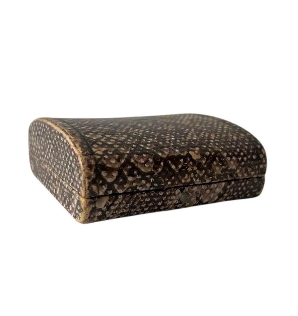 Vintage Snakeskin Style Jewellery Presentation Box, Small Display Case for Bracelet, Chain, Earrings or Watch