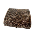 Vintage Snakeskin Style Jewellery Presentation Box, Small Display Case for Bracelet, Chain, Earrings or Watch