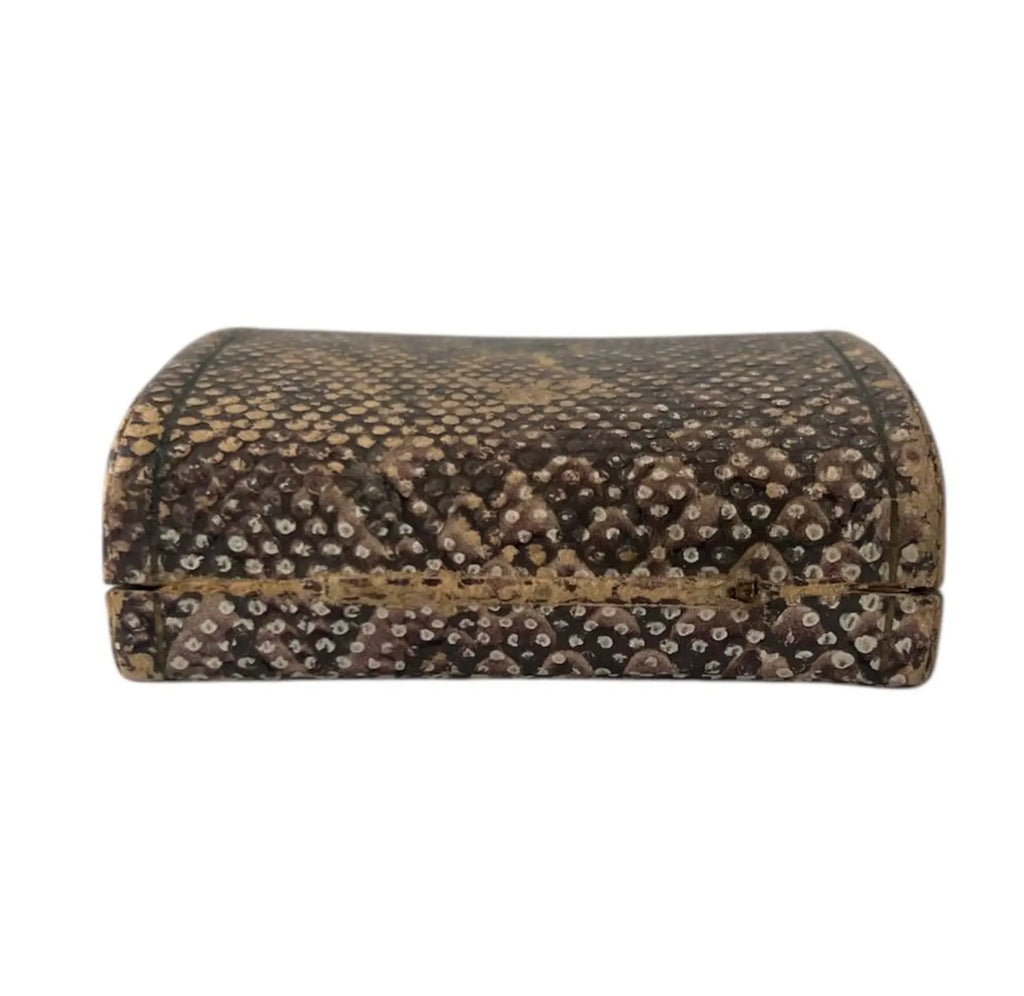 Vintage Snakeskin Style Jewellery Presentation Box, Small Display Case for Bracelet, Chain, Earrings or Watch