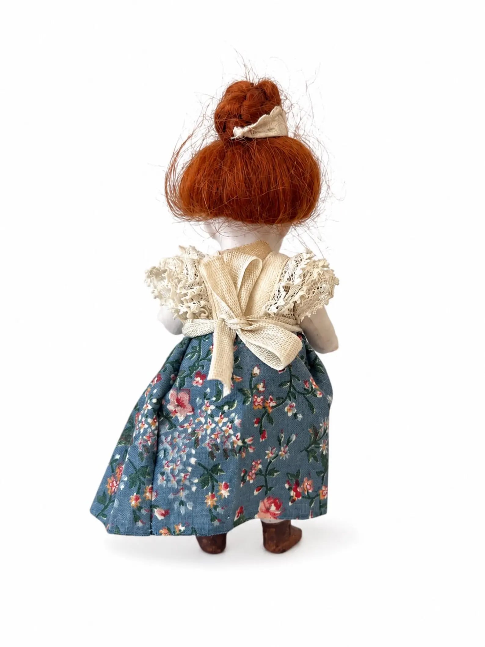 Vintage All-Bisque Artist Character Doll – Jointed Porcelain Doll.
