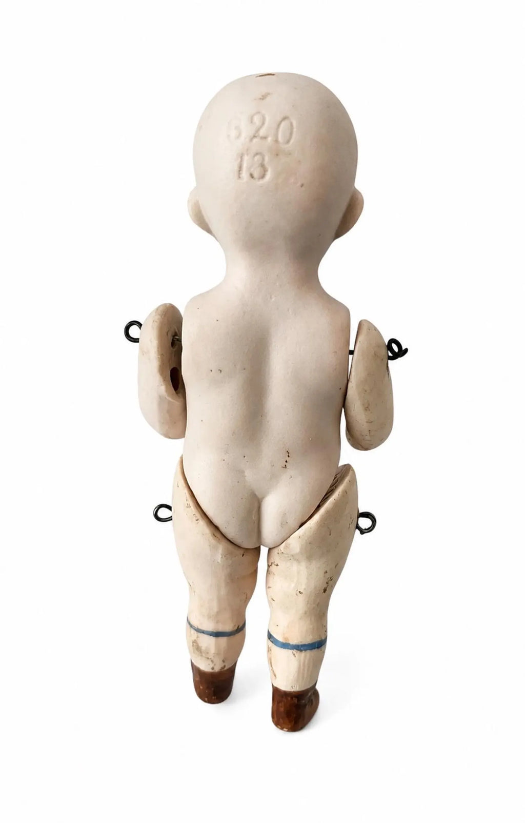 Vintage All-Bisque Artist Character Doll – Jointed Porcelain Doll.