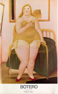 Fernando Botero - "The Bedroom". Original Exhibition Museum Poster