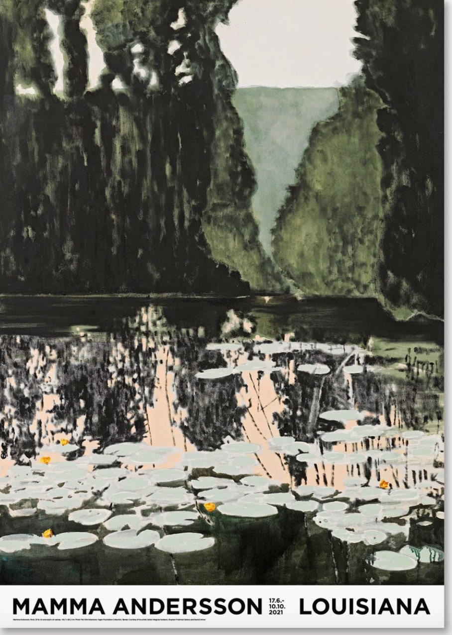 Mamma Andersson - "Pond". Original Louisiana Museum poster.