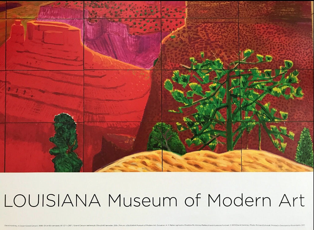 David Hockney, Original Exhibition Museum Poster, A Closer Grand Canyon. 2011