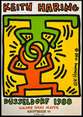 Keith Haring, Headstand, Original Exhibition Museum Poster, Signed, Screenprint