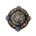 Antique Brooch Florentine Micro Mosaic  – Circa 1900, Intricate Handcrafted Floral Design, Italian Grand Tour Jewelry