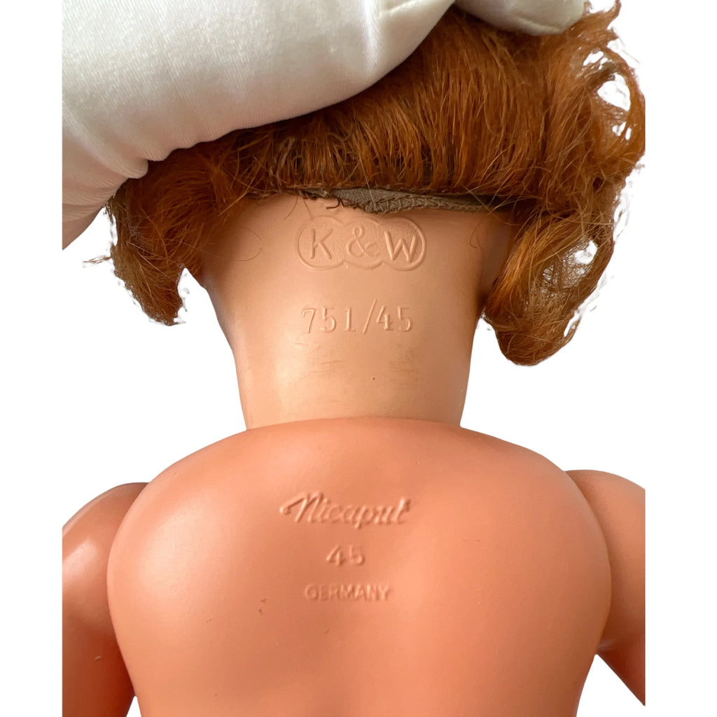 Vintage König Wernicke Nicaput German Doll K W 751/45 Hard Rubber