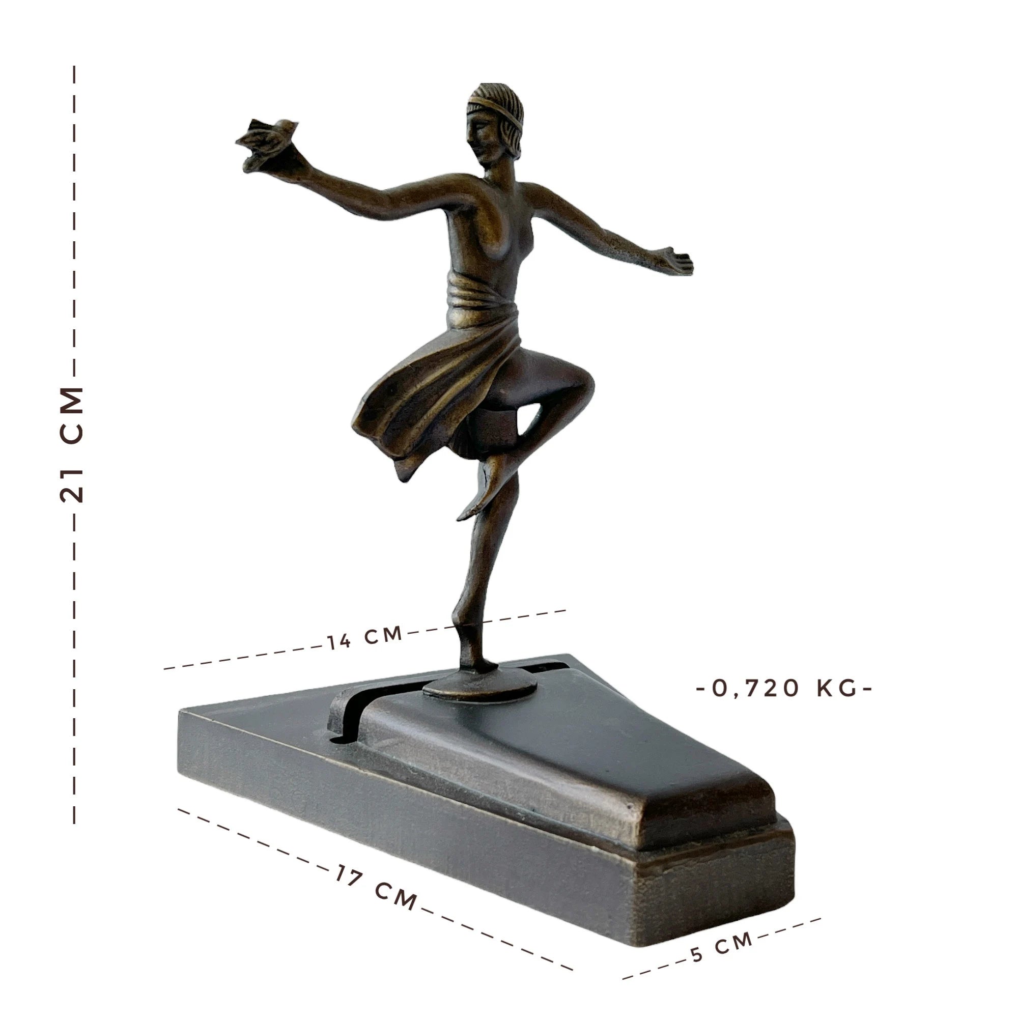 Art Deco L&LWMC 9919 Dancer Lamp, Tiffany Fan Holder, 1930s Figural Metal Light