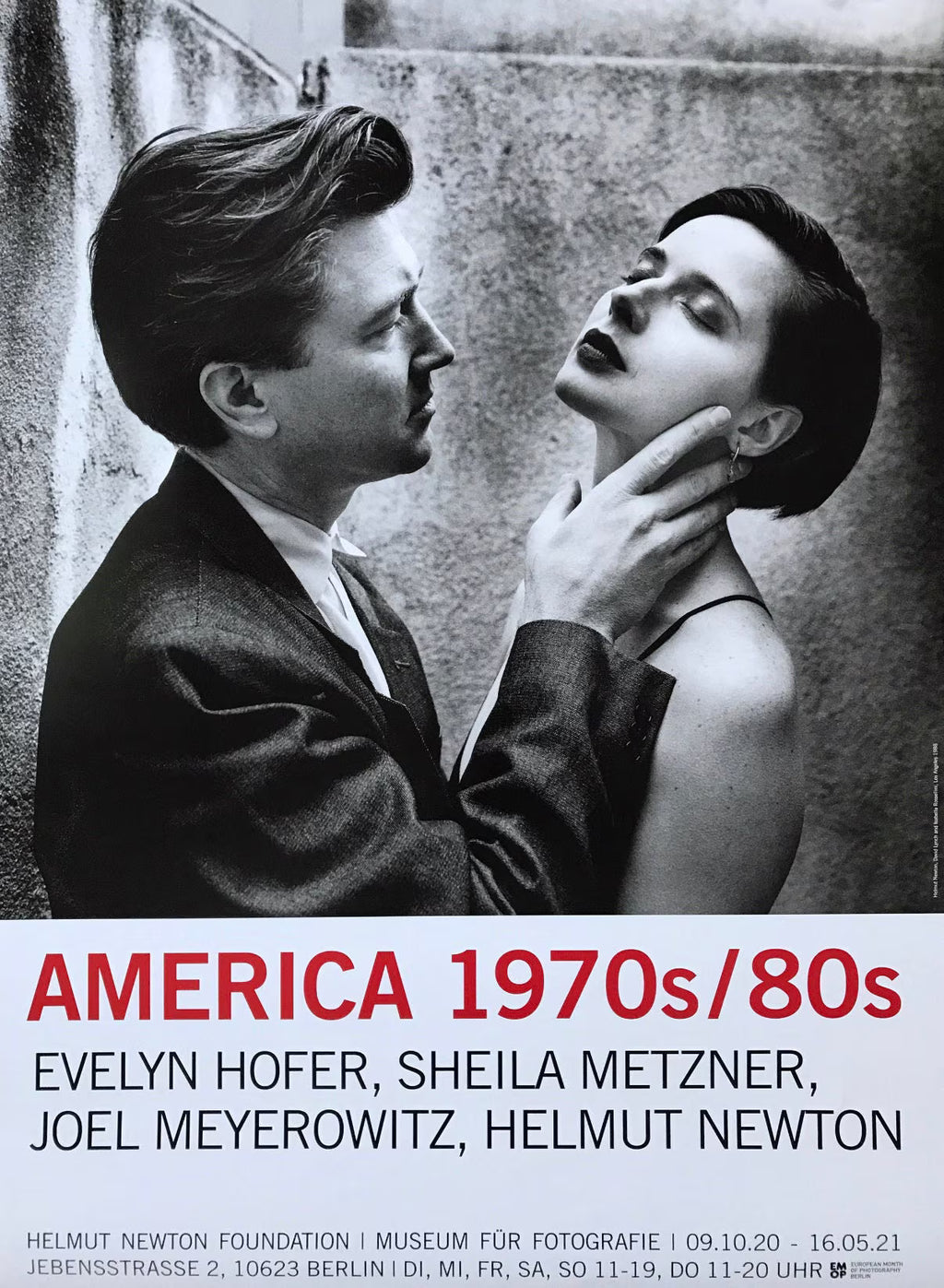 Helmut Newton, David Lynch, Isabella Rossellini, Original Exhibition Museum Poster
