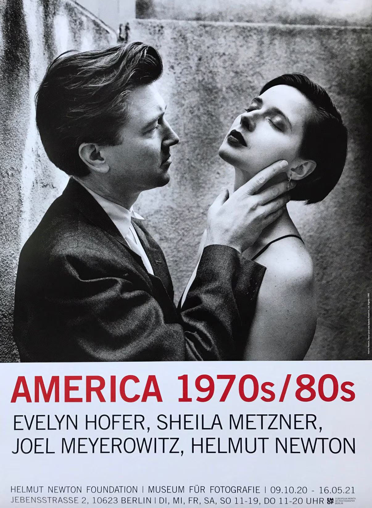 Helmut Newton, David Lynch, Isabella Rossellini, Original Exhibition Museum Poster
