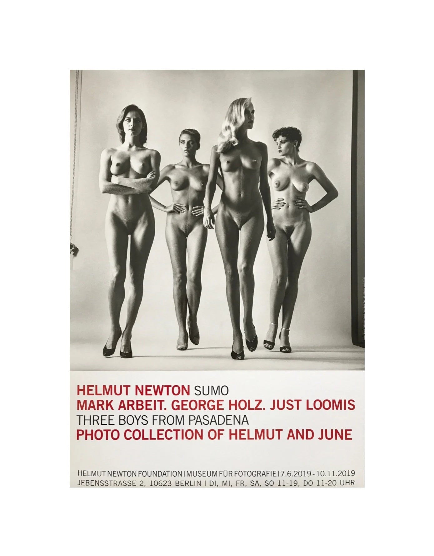 Helmut Newton, They Are Coming, Exhibition Museum Poster
