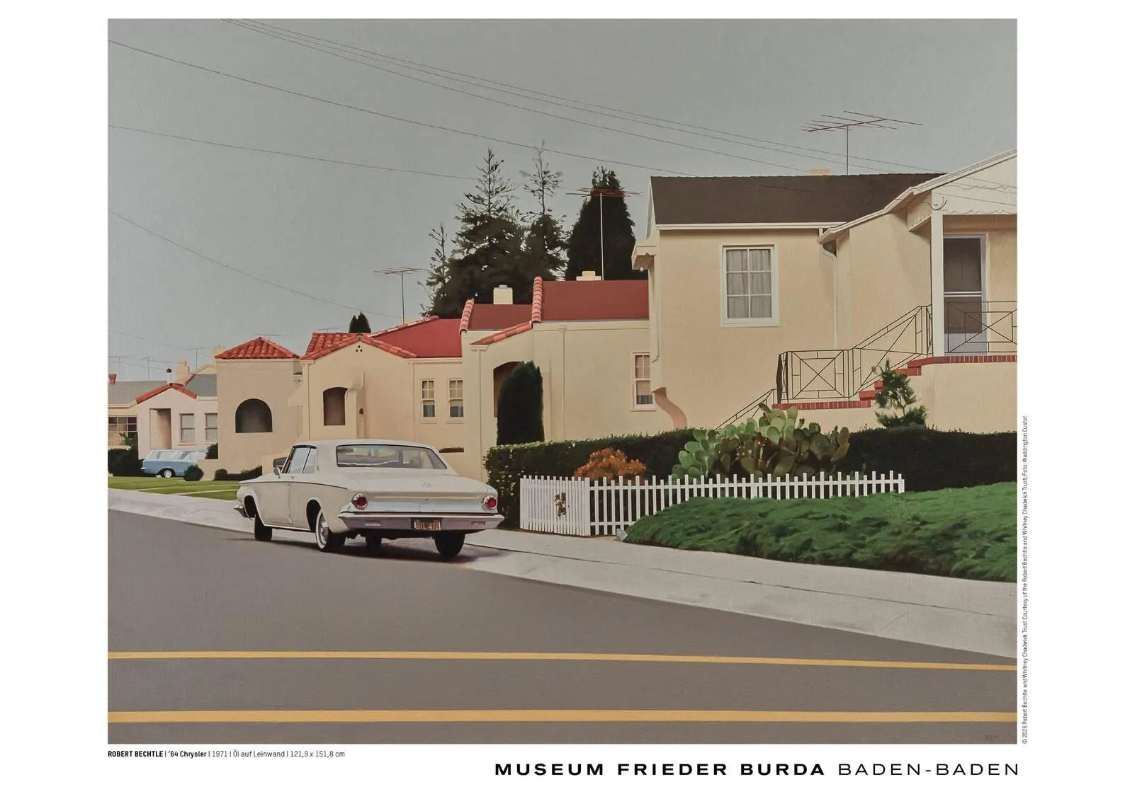 Robert Bechtle - "'64 Chrysler". Original Exhibition Museum Poster