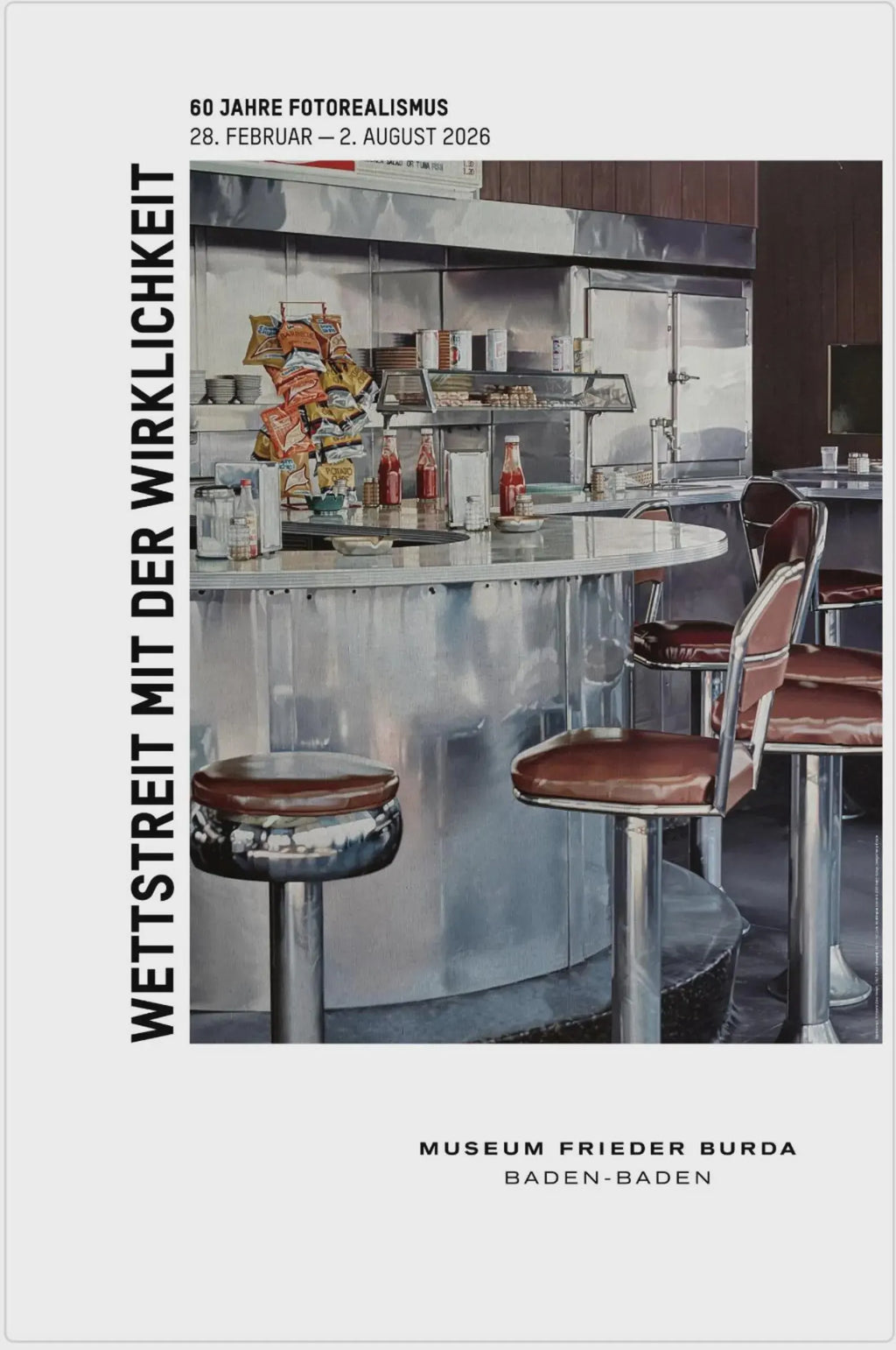 Ralph Goings - "Richmond Diner". Original Museum Poster.