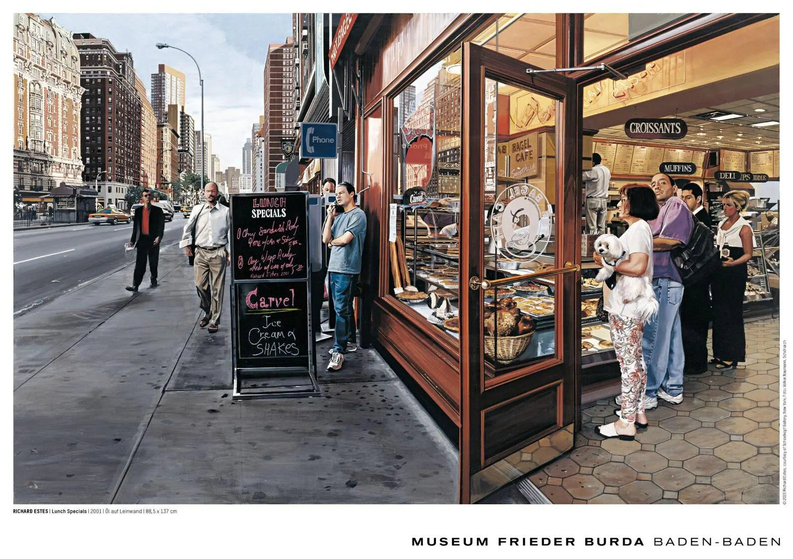 Richard Estes -  "Lunch Specials". Original Exhibition Museum Poster